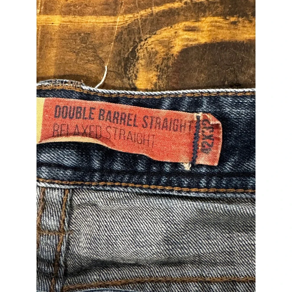 Rock & Roll Denim Jeans Double Barrel Relaxed Straight MOS6203 42x32 Vintage 46
